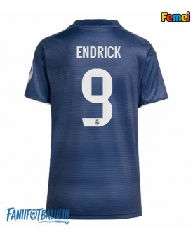 Real Madrid Endrick #9 Tricou Fotbal Replică 2025-26 Femei Deplasare